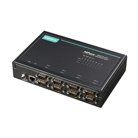 Moxa 8Port Lite Desktop Mode Device Server, 3 In 1, Db9 Male, 12-48Vdc NPort 5650-8-DTL w/o adaptor